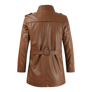 Thibault | Veste longue de motard en cuir