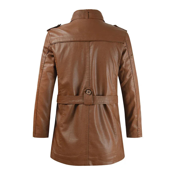 Thibault | Veste longue de motard en cuir