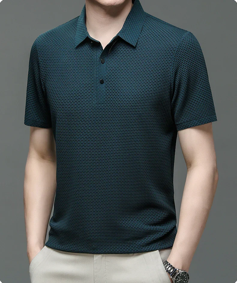 Valentin | Polo texturé à manches courtes