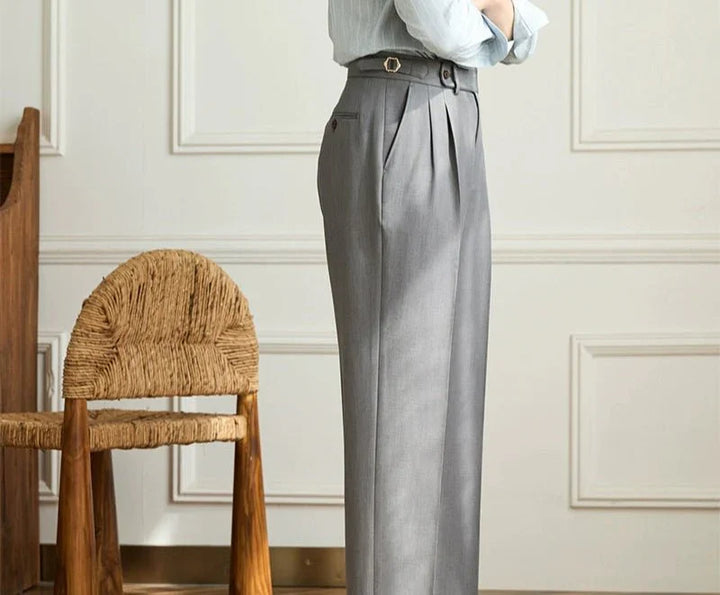 Laurent | Pantalon fluide à taille haute