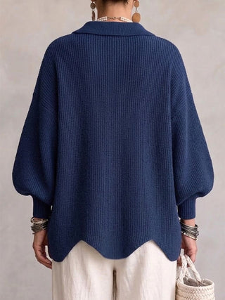 Andrée | Cardigan ample à boutons dorés