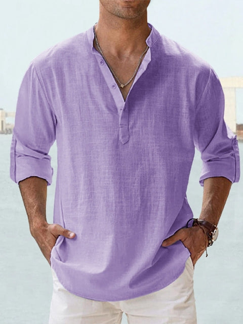 François-Xavier | Chemise minimaliste à col mandarin