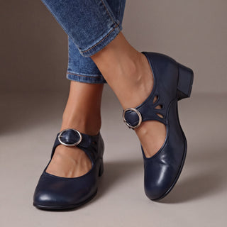 Véronique | Babies en cuir à talon