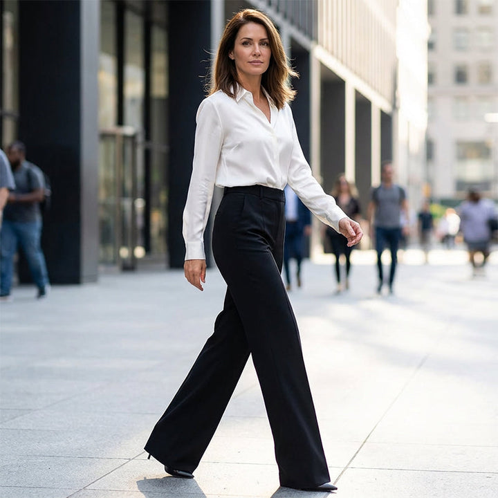 Azélie | Pantalon chic taille haute