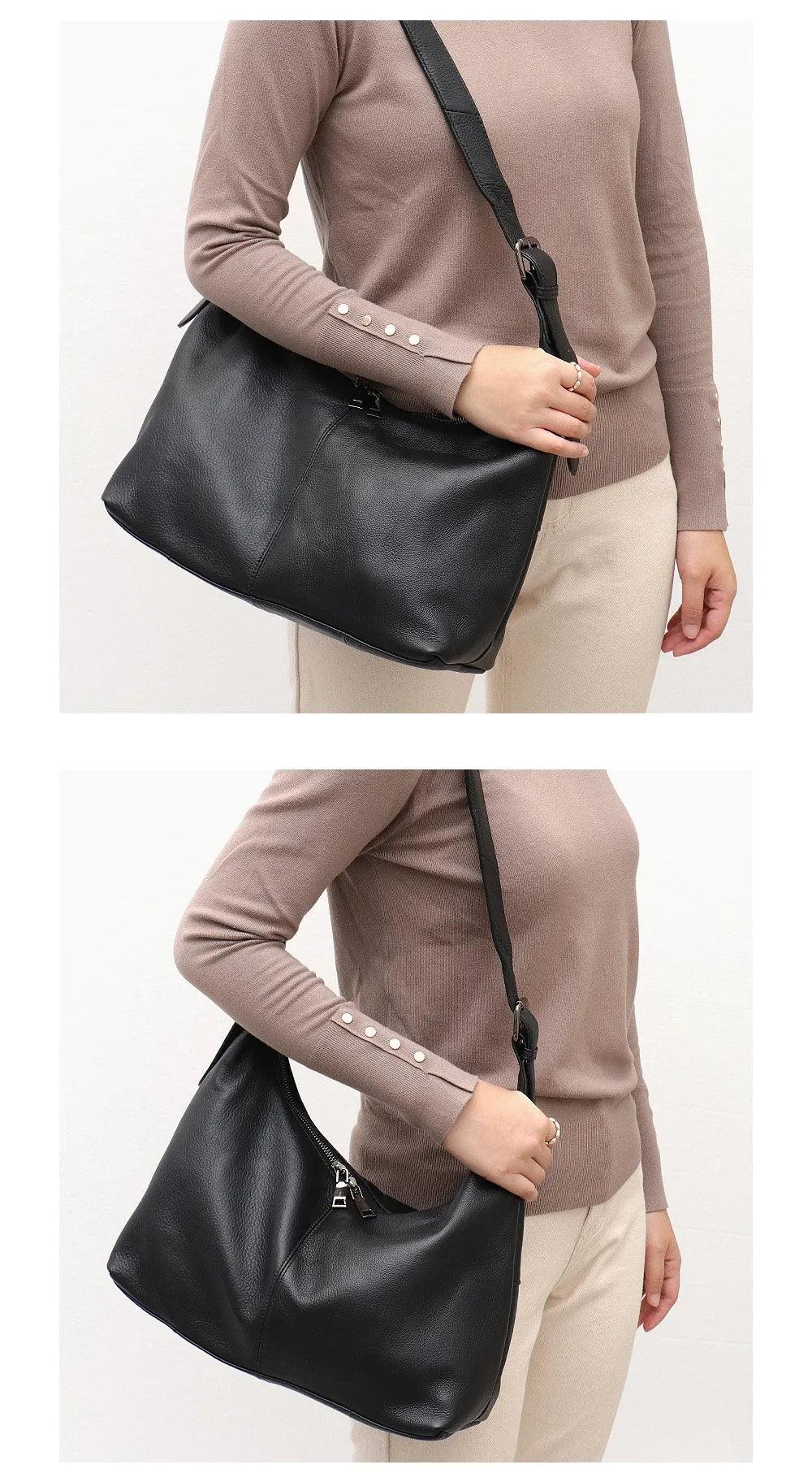 Inès Paris | Sac besace en cuir véritable