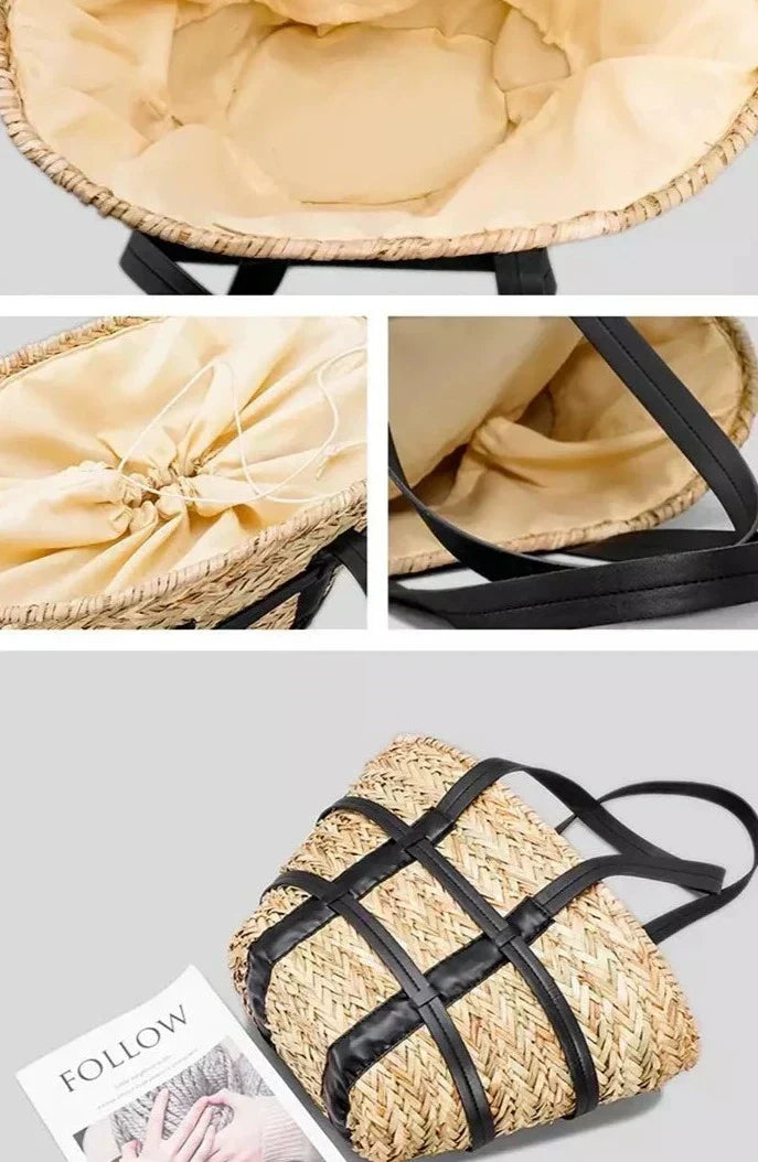 Delphine Loire | Sac de plage en cuir véritable