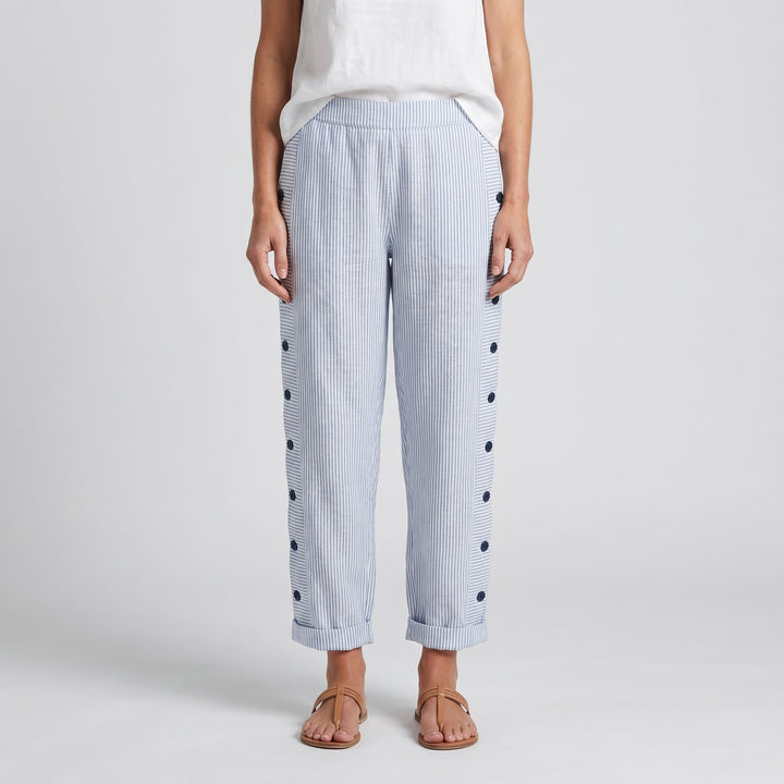 Rosalie | Pantalon rayé décontracté