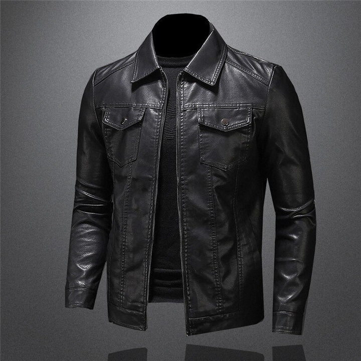 Henri | Veste en cuir coupe tailleur